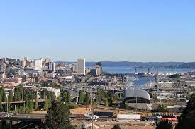 Ariel view of Tacoma, WA
