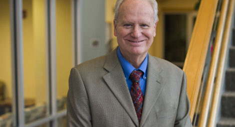 Dr. Huddlestone facing camera