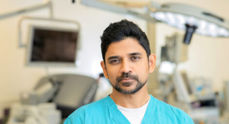 Dr. Gatta looking at the camera