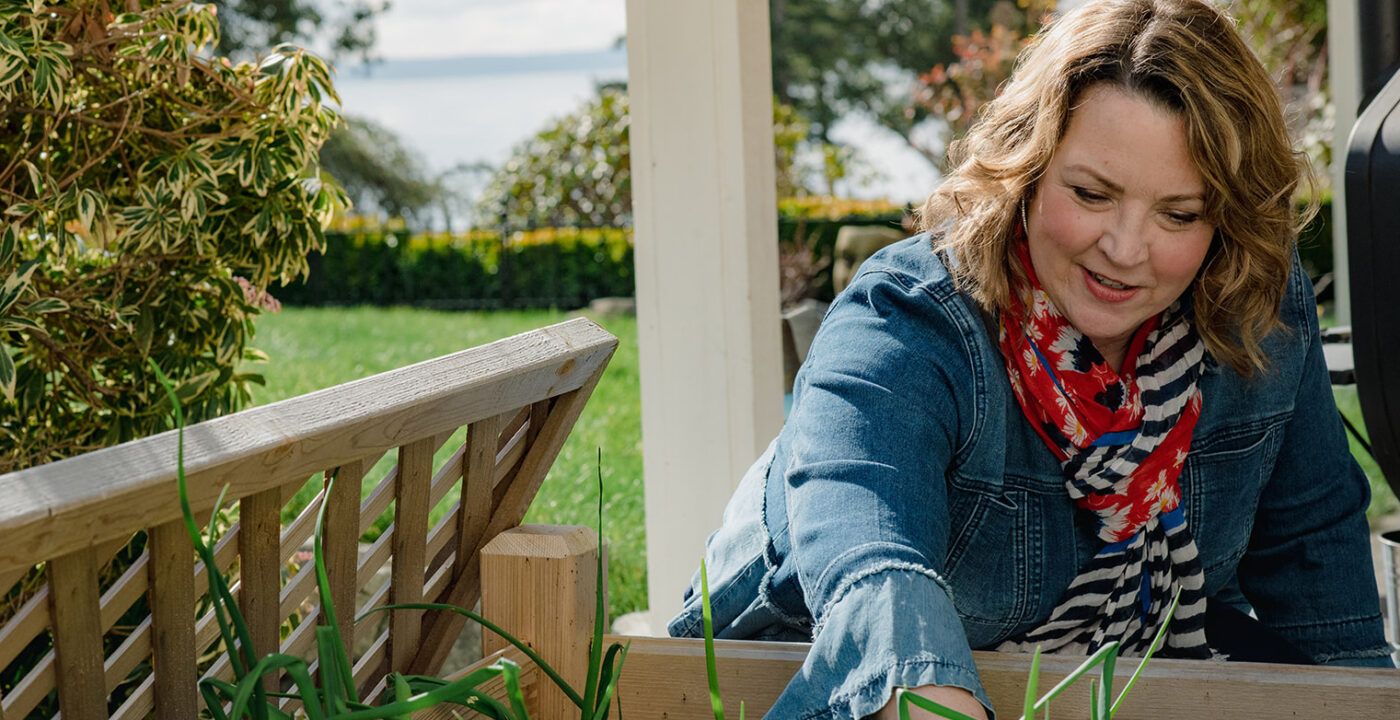 Woman gardening