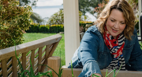 Woman gardening