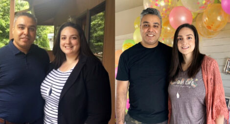 Felicia Singh and her husband