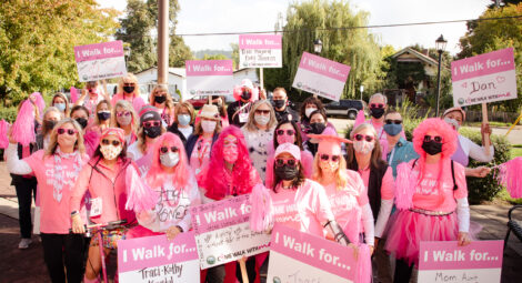 Group walking for breast cancer