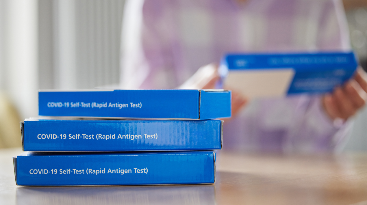 Stack of rapid tests