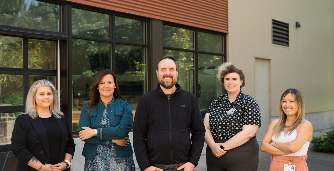 Group of five behavioral health care professionals.
