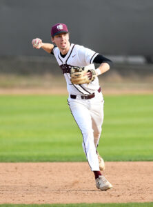 Gross playing baseball for the UPS Loggers