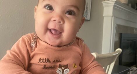 Losing baby Malia (pictured) brought sister Ana and mom Kelsey to Bridges Center for Grieving Children.