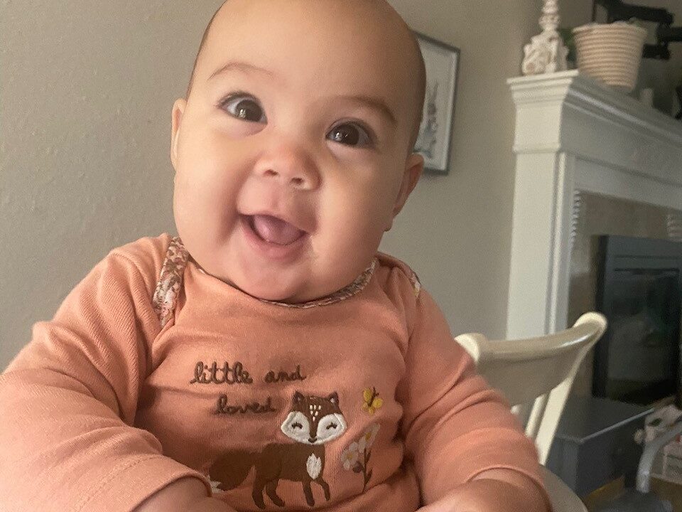 Losing baby Malia (pictured) brought sister Ana and mom Kelsey to Bridges Center for Grieving Children.