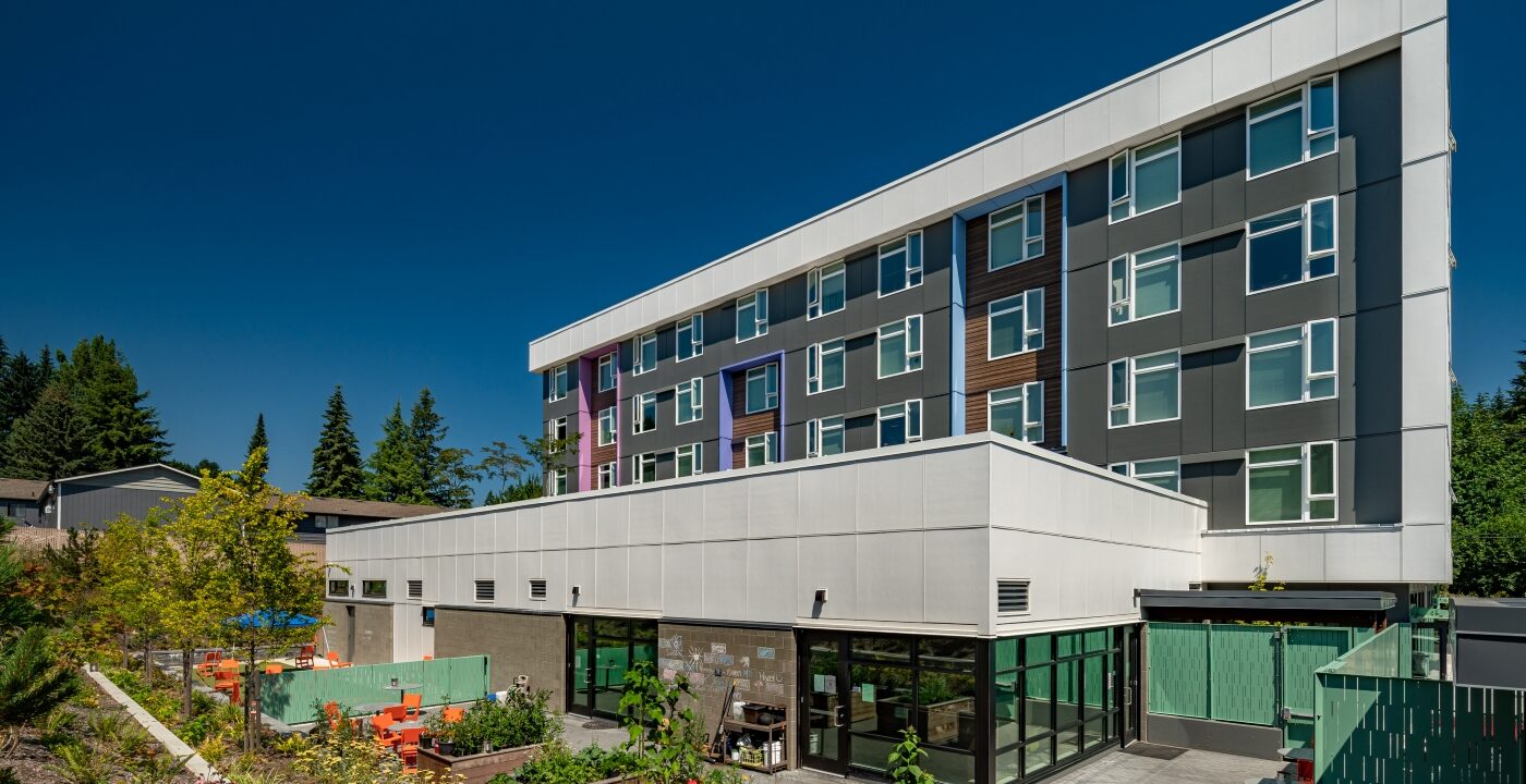 Residential building with garden