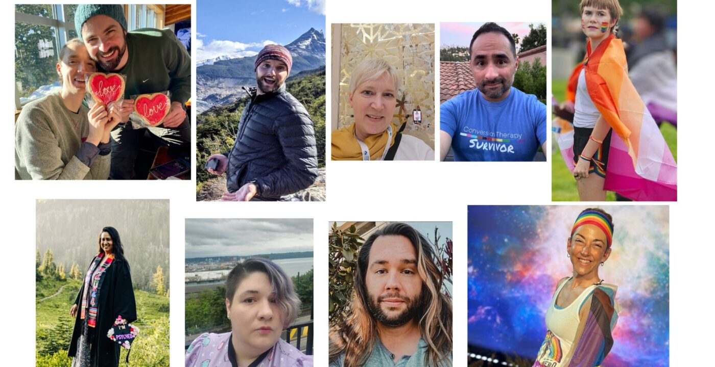 Collage of MultiCare employee portraits and selfies