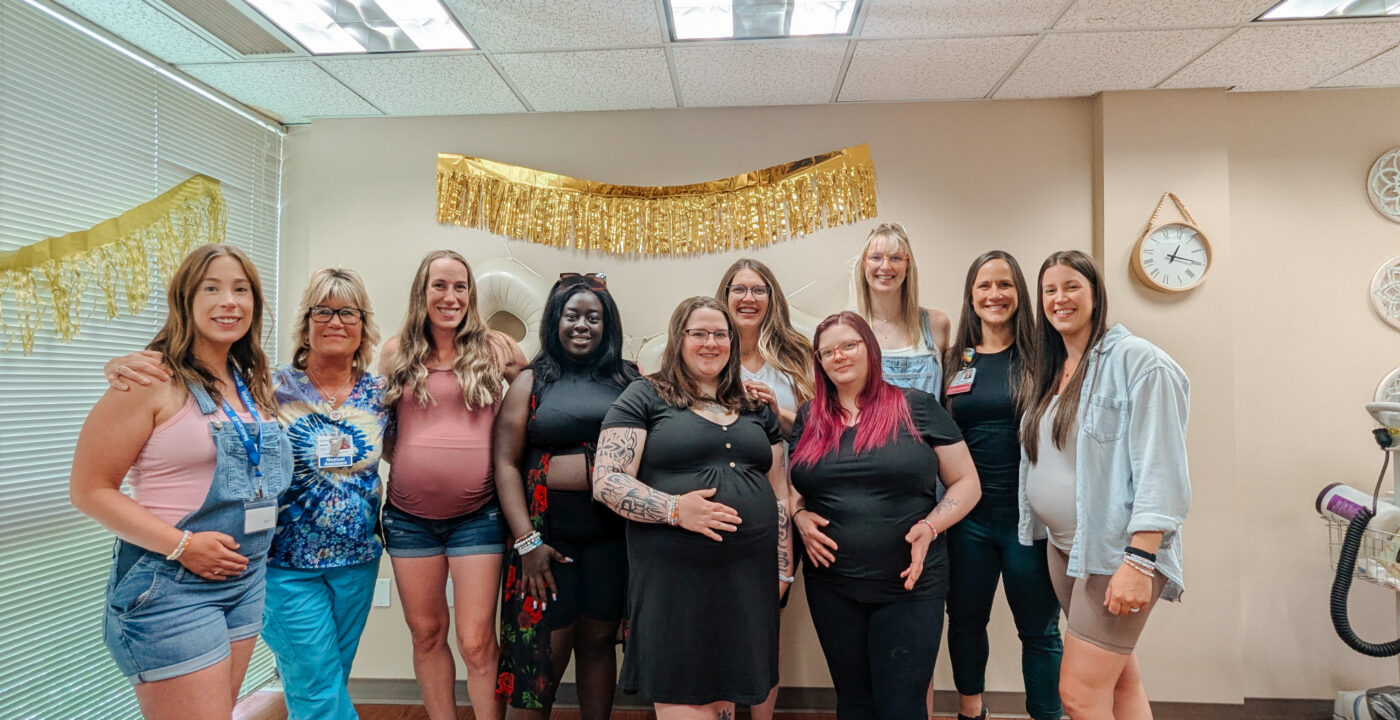 Group of pregnant women.