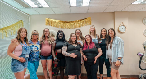 Group of pregnant women.