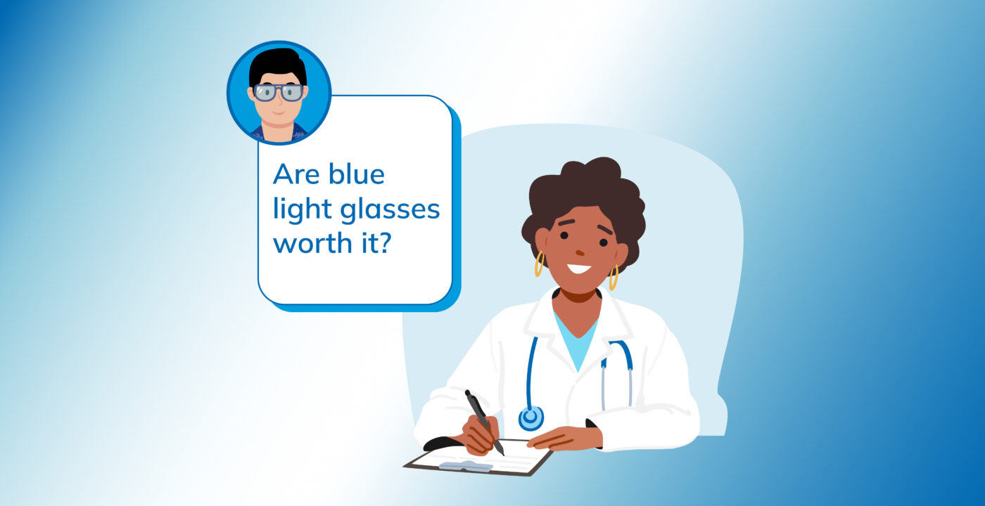 illustration of doctor responding to thought bubble question 