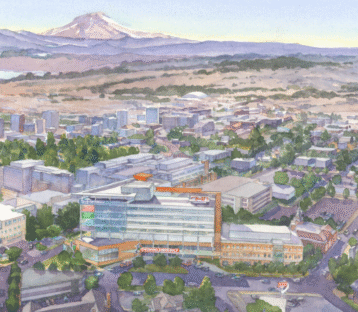 Rendering of the proposed Mary Bridge Children's Hospital