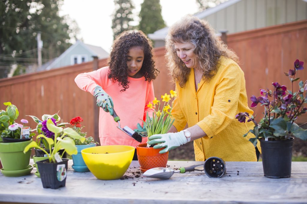 Cultural compentency- Woman -child gardening