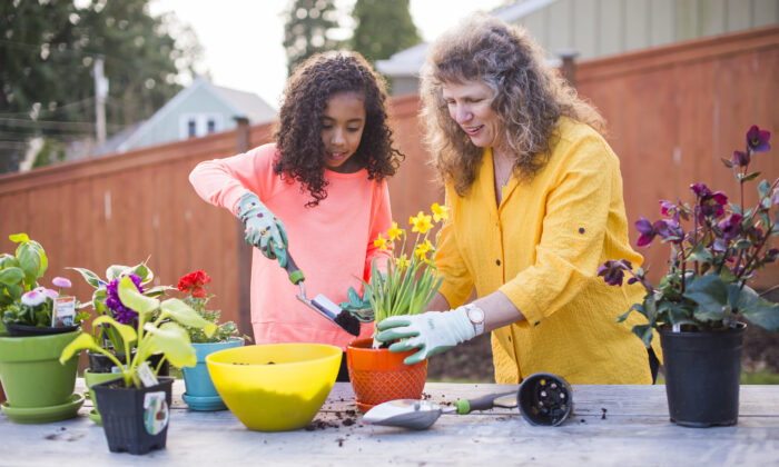 Cultural compentency- Woman -child gardening
