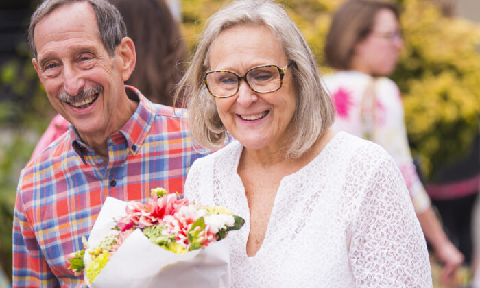 Senior couple at Farmers Market