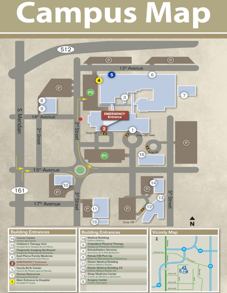 MultiCare Good Samaritan Hospital Campus Map