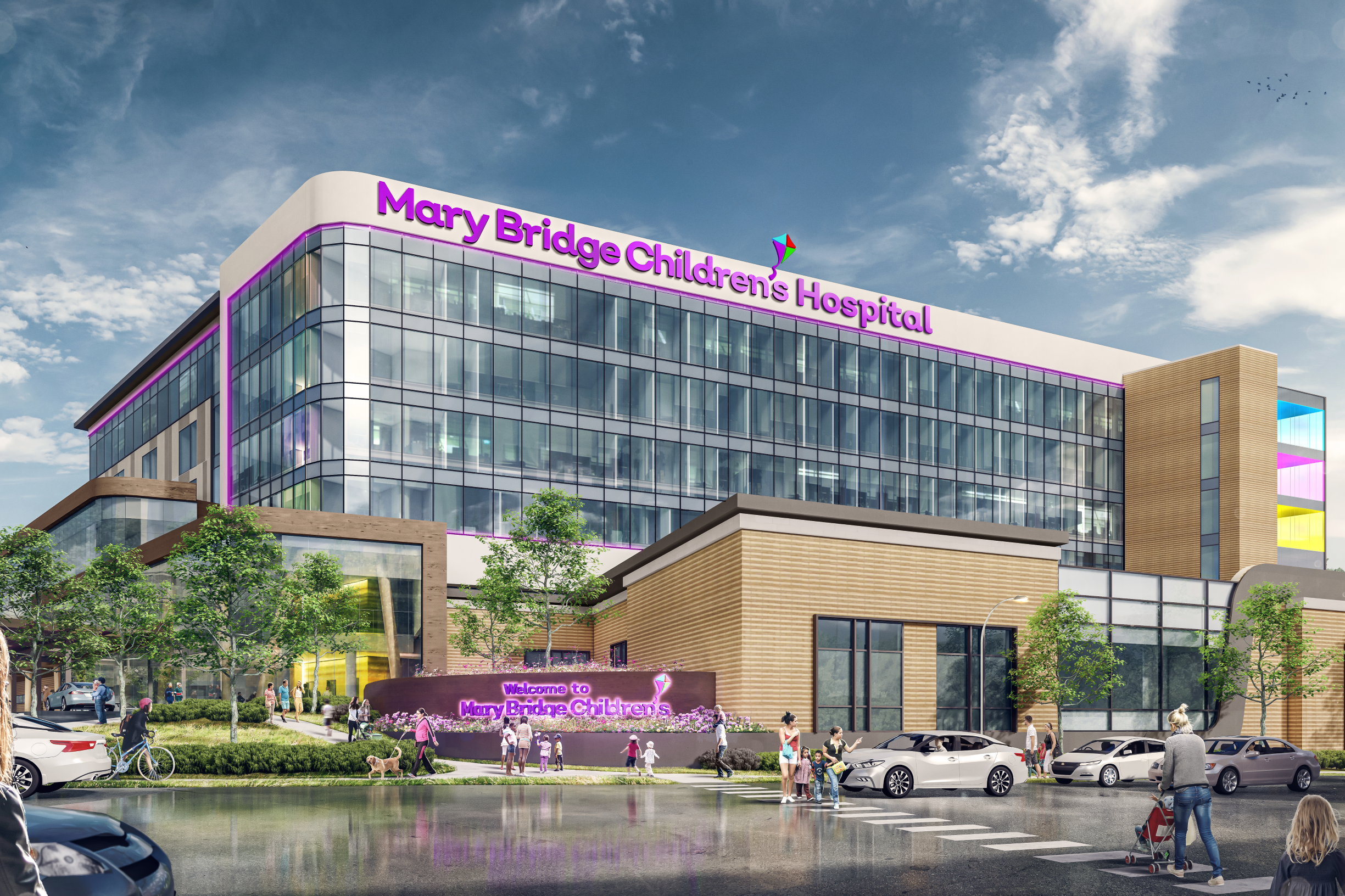 Sketch of new Mary Bridge Hospital