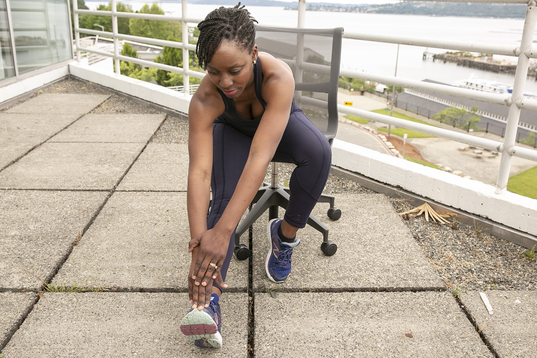 Chairobics - Seated toe stretch