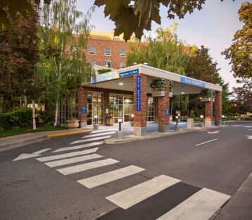 Exterior of Yakima Memorial Hospital building.