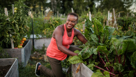 Woman gardening