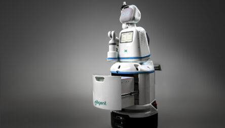 Image of Moxi the health care robot assistant