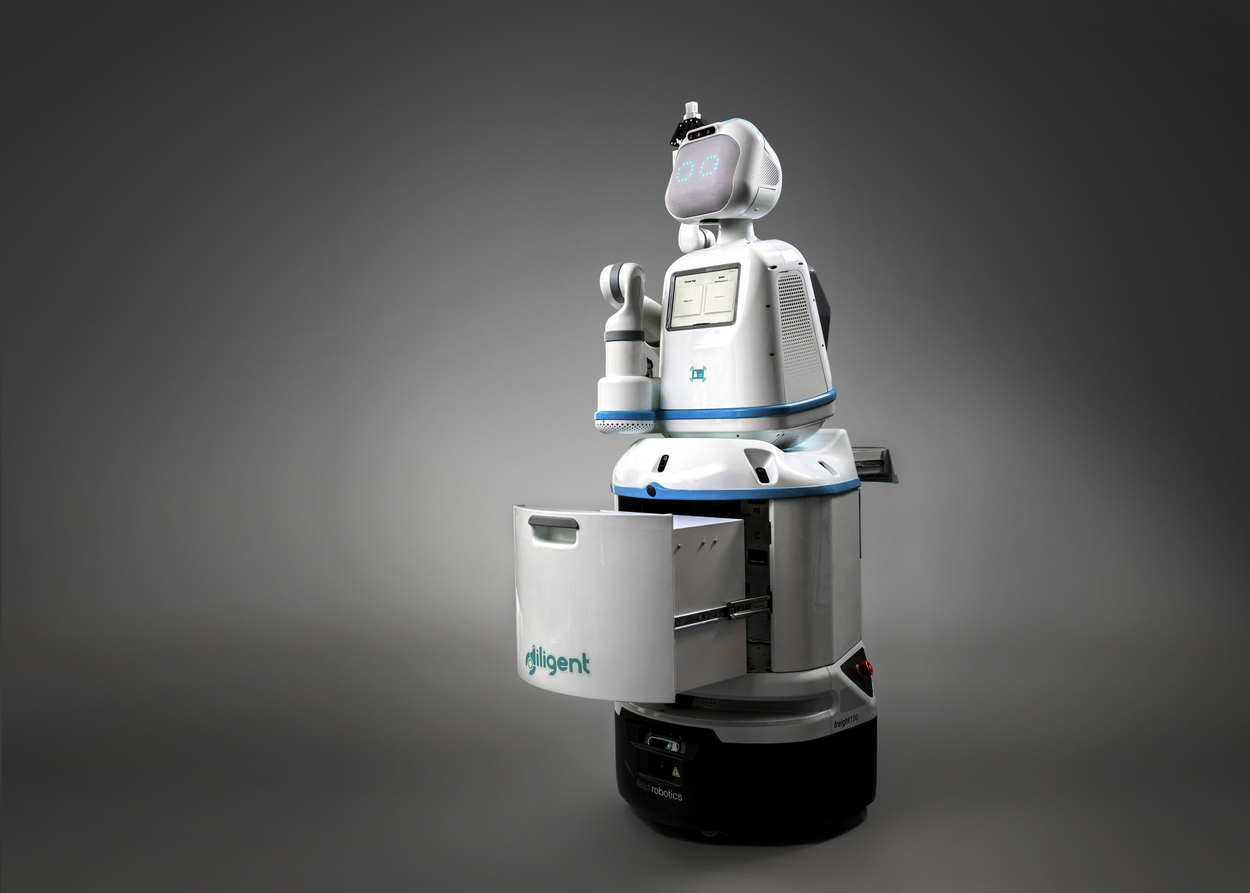 Image of Moxi the health care robot assistant