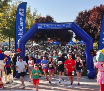 Starting line at 2022 Bridge to Brunch 5k