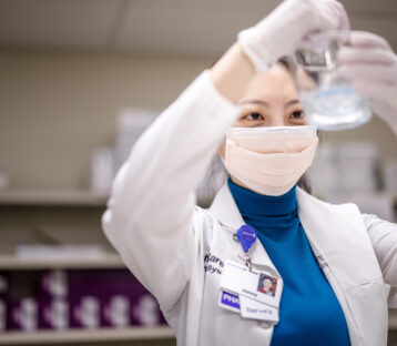 Pharmacist conducts research