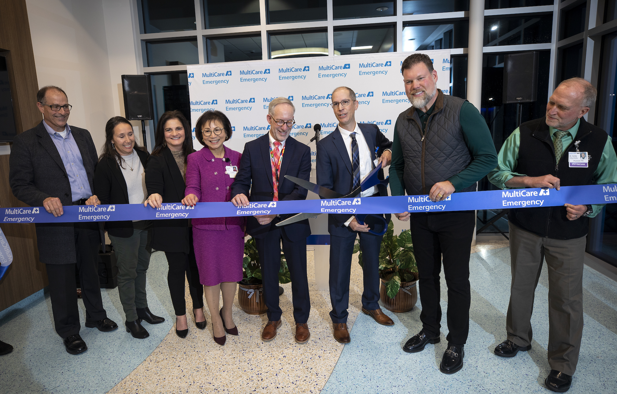 Ribbon-cutting event for the new MultiCare Emergency Hospital in Lacey, Washington, taken on Tuesday, Dec. 5, 2023.