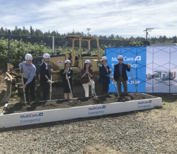 Leadership team posed for photo during Bremerton Emergency Department groundbreaking