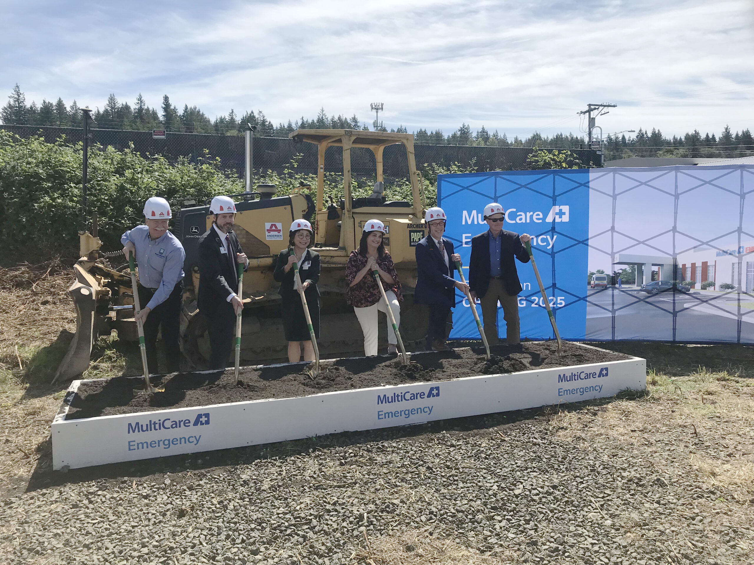 Leadership team posed for photo during Bremerton Emergency Department groundbreaking