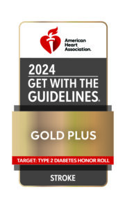 2024 Get with the Guidelines Gold plus Target: type 2 diabetes honor roll Stroke Badge