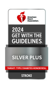 2024 Get With The Guidelines Silver Plus Target: Type 2 Diabetes Honor Roll Stroke