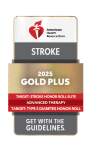 2025 Get With The Guidelines Gold Plus Target: Stroke Honor Roll Elite Advanced Therapy Target: Type 2 Diabetes Honor Roll Stroke