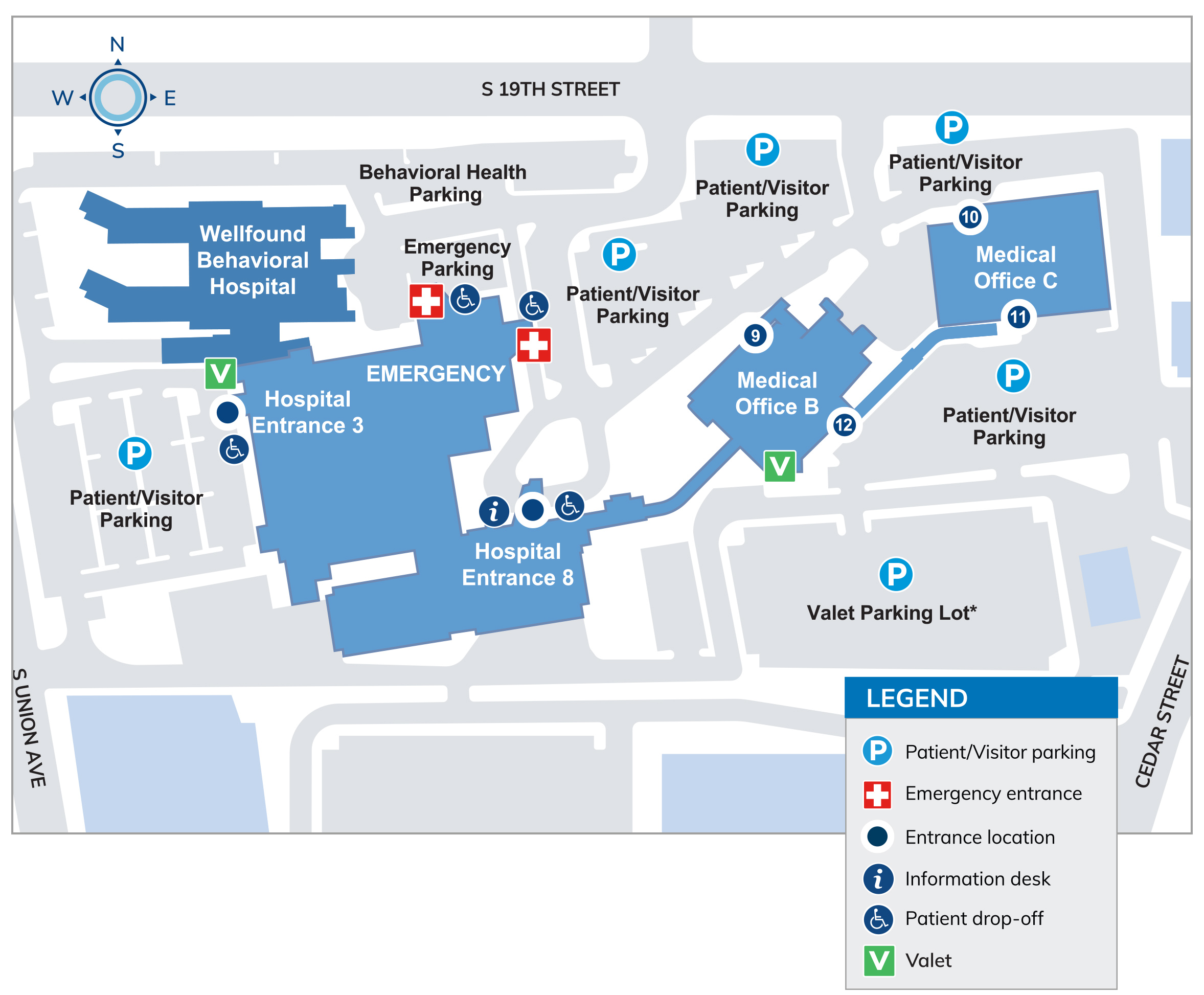 Map of Allenmore Campus